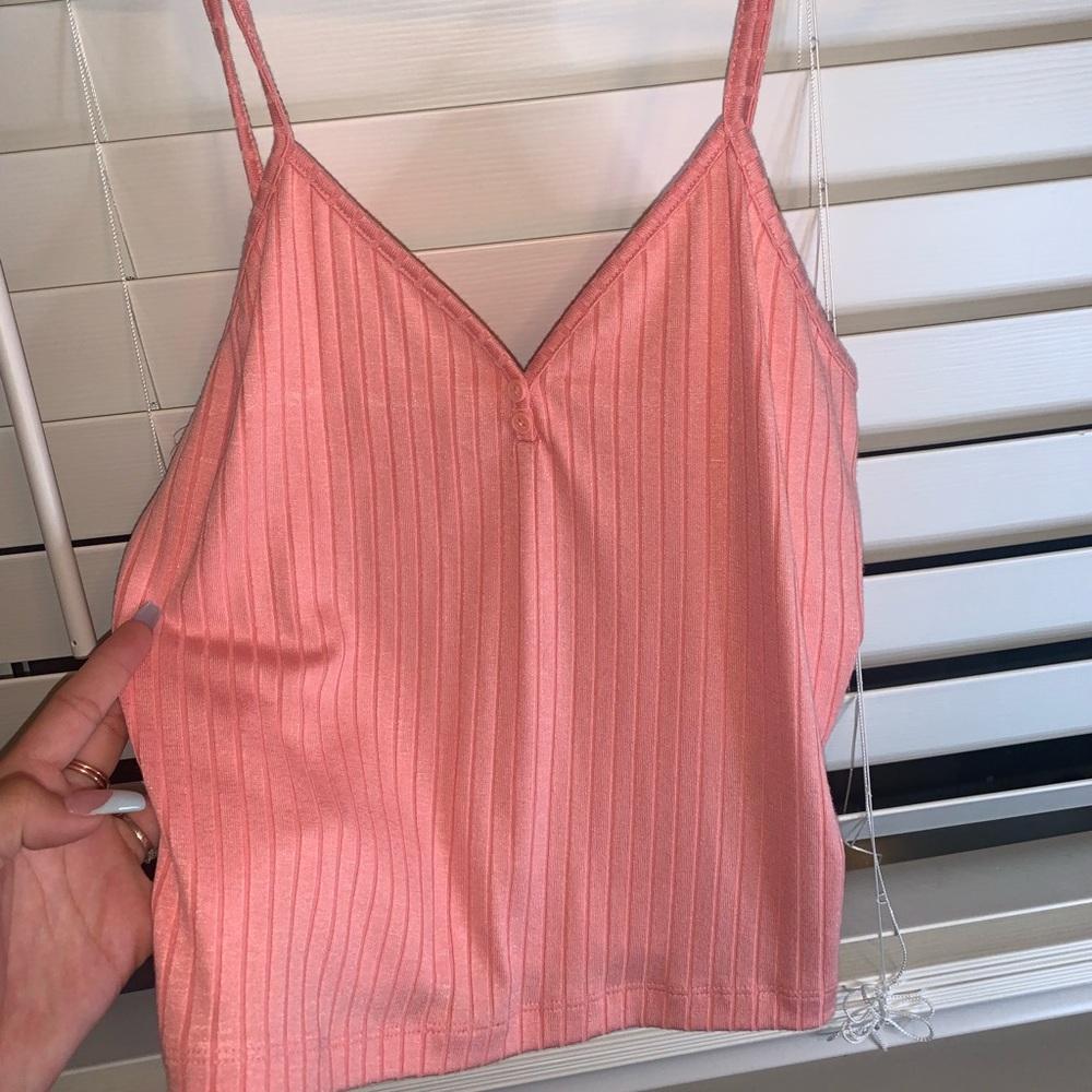 Pink cropped cami